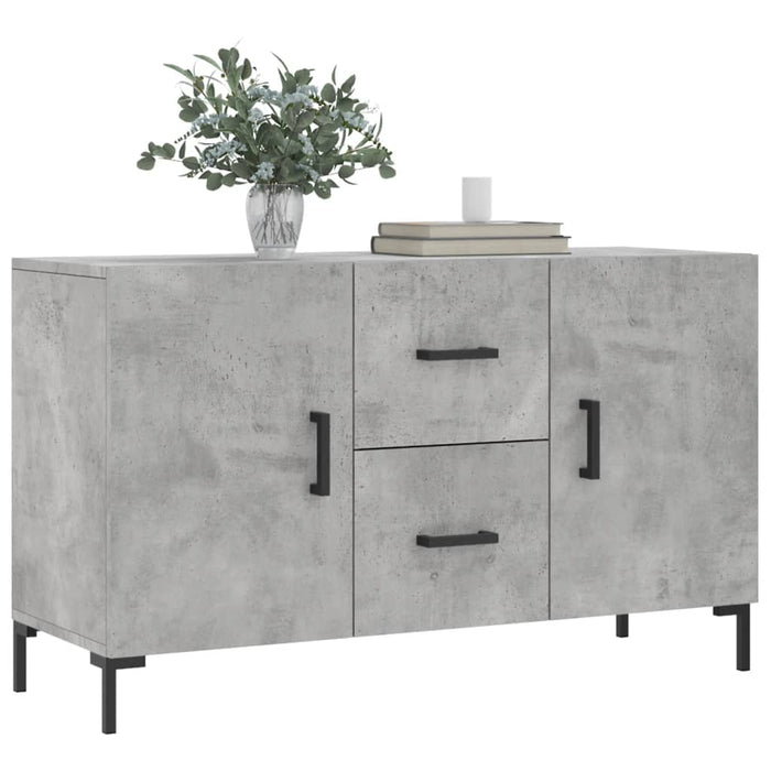 Credenza Grigio Cemento 100x36x60 cm in Legno Multistrato 828176