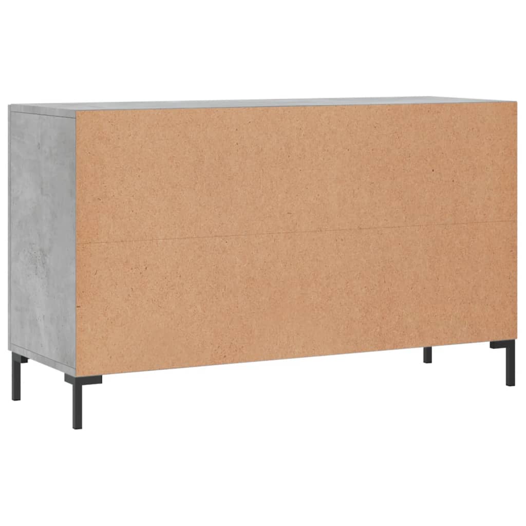 Credenza Grigio Cemento 100x36x60 cm in Legno Multistrato 828176