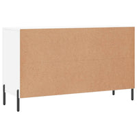 Credenza Bianco Lucido 100x36x60 cm in Legno Multistrato 828182