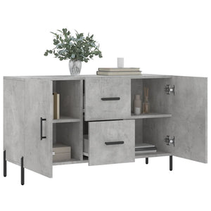 Credenza Grigio Cemento 100x36x60 cm in Legno Multistrato 828184