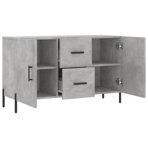 Credenza Grigio Cemento 100x36x60 cm in Legno Multistrato 828184