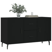 Credenza Nera 100x36x60 cm in Legno Multistrato 828189