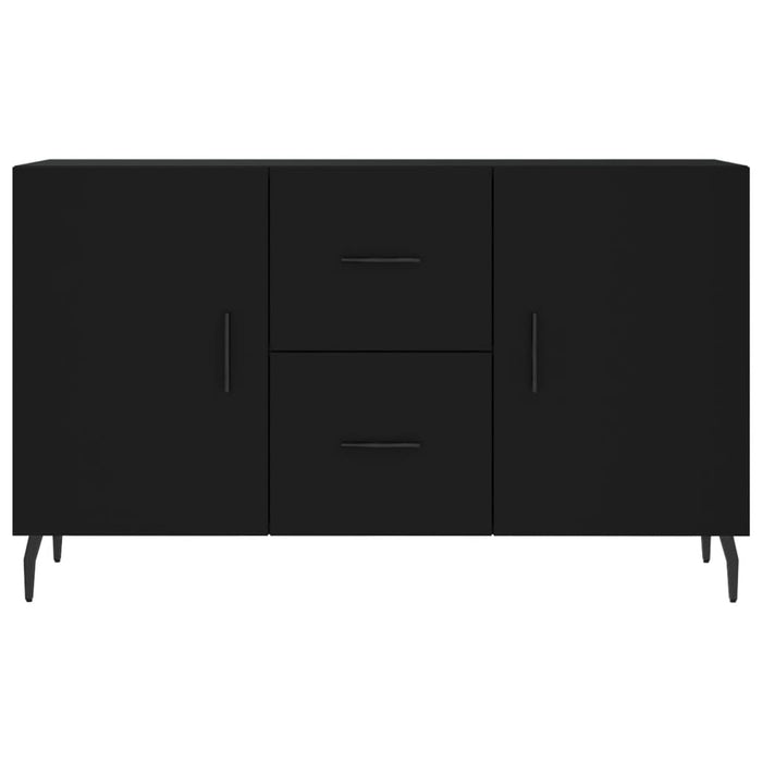 Credenza Nera 100x36x60 cm in Legno Multistrato 828189