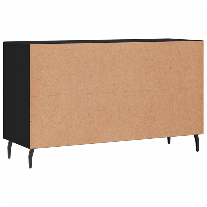 Credenza Nera 100x36x60 cm in Legno Multistrato 828189