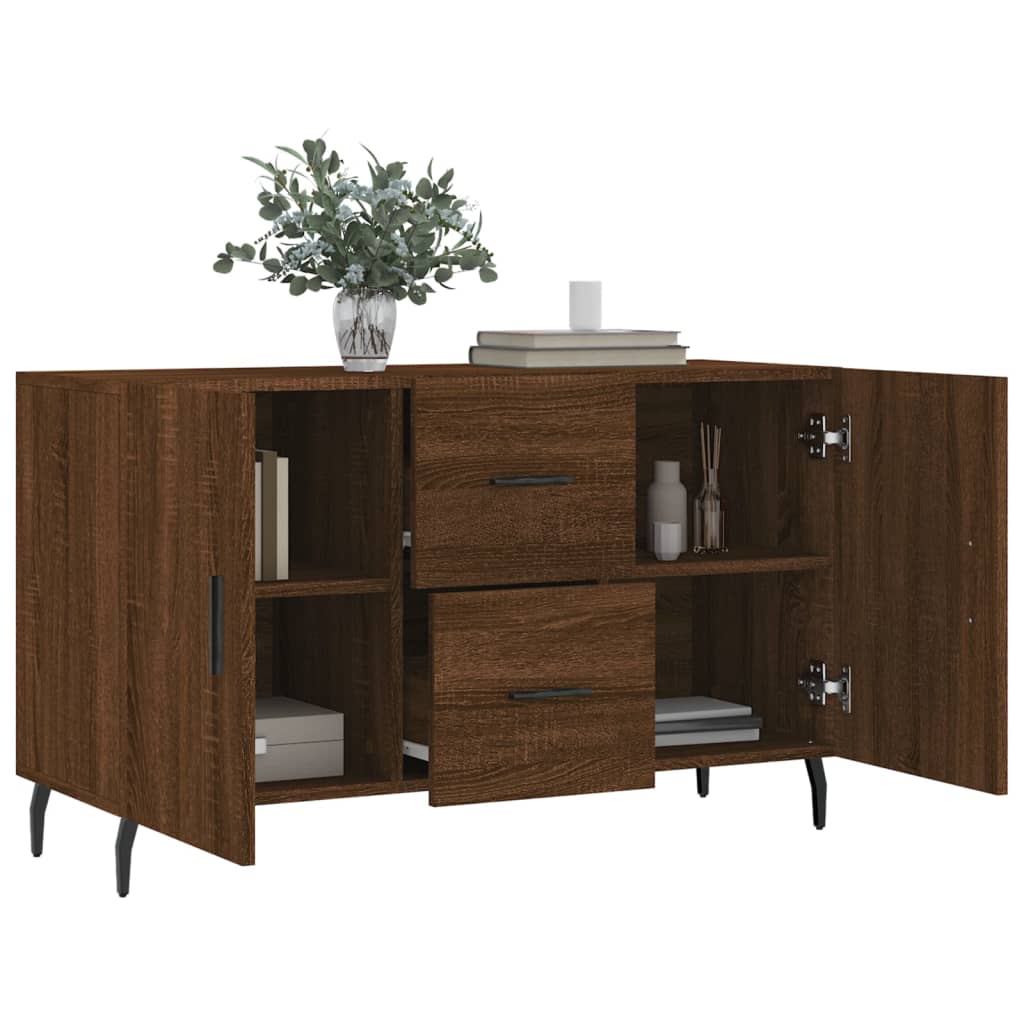 Credenza Rovere Marrone 100x36x60 cm in Legno Multistrato 828195