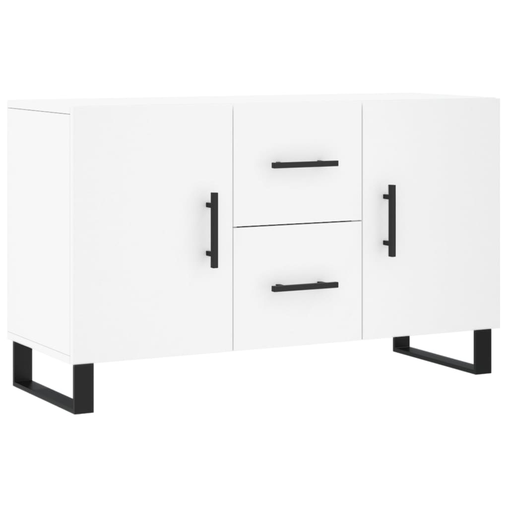 Credenza Bianca 100x36x60 cm in Legno Multistrato 828196