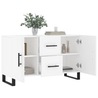 Credenza Bianca 100x36x60 cm in Legno Multistrato 828196