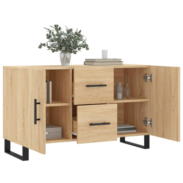 Credenza Rovere Sonoma 100x36x60 cm in Legno Multistrato 828199