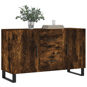 Credenza Rovere Fumo 100x36x60 cm in Legno Multistrato 828201