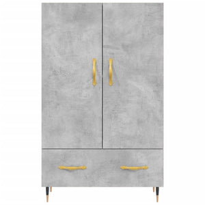 Credenza Grigio Cemento 69,5x31x115 cm in Legno Multistrato 828216