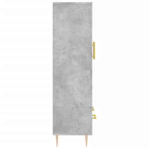 Credenza Grigio Cemento 69,5x31x115 cm in Legno Multistrato 828224