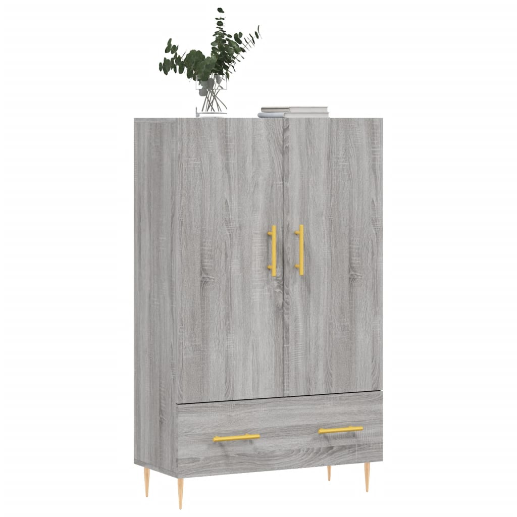 Credenza Grigio Sonoma 69,5x31x115 cm in Legno Multistratocod mxl 129277