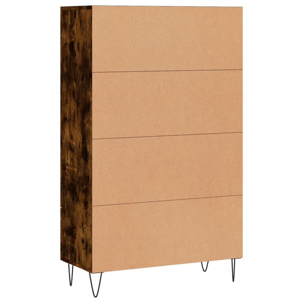 Credenza Rovere Fumo 69,5x31x115 cm in Legno Multistrato 828233