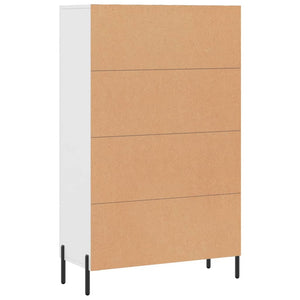 Credenza Bianca 69,5x31x115 cm in Legno Multistrato 828244