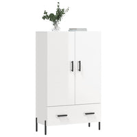 Credenza Bianco Lucido 69,5x31x115 cm in Legno Multistrato 828246