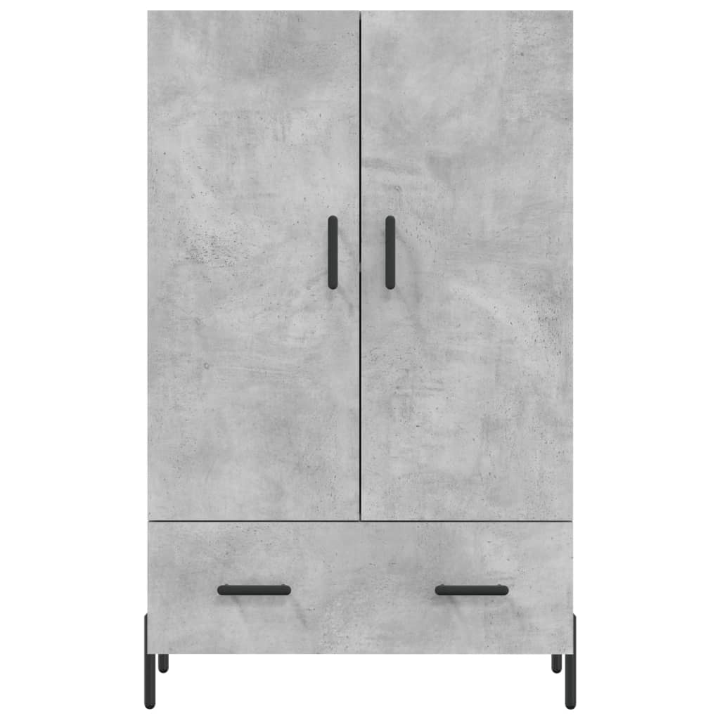 Credenza Grigio Cemento 69,5x31x115 cm in Legno Multistrato 828248