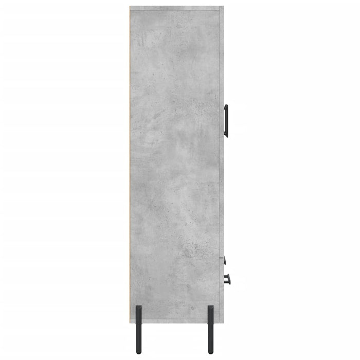 Credenza Grigio Cemento 69,5x31x115 cm in Legno Multistrato 828248