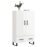 Credenza Bianco Lucido 69,5x31x115 cm in Legno Multistratocod mxl 80008