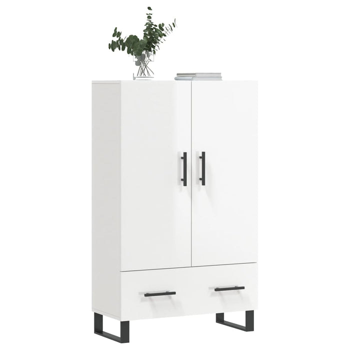 Credenza Bianco Lucido 69,5x31x115 cm in Legno Multistratocod mxl 80008