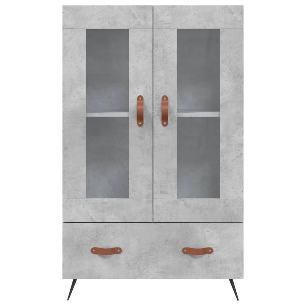 Credenza Grigio Cemento 69,5x31x115 cm in Legno Multistrato 828272