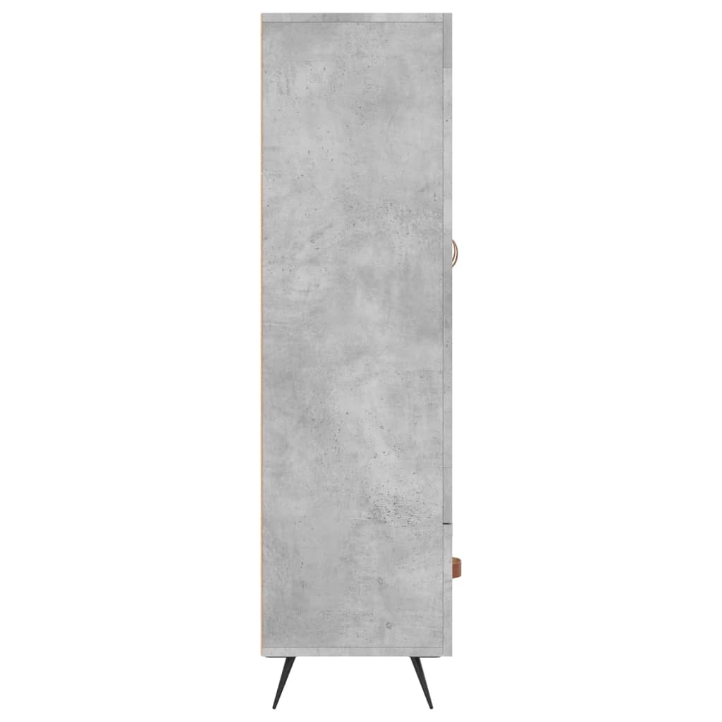 Credenza Grigio Cemento 69,5x31x115 cm in Legno Multistrato 828272