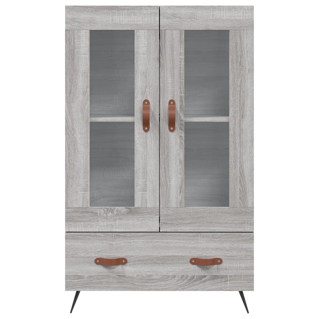 Credenza Grigio Sonoma 69,5x31x115 cm in Legno Multistrato 828274