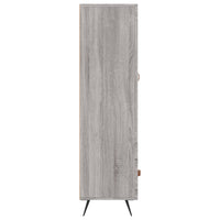 Credenza Grigio Sonoma 69,5x31x115 cm in Legno Multistrato 828274