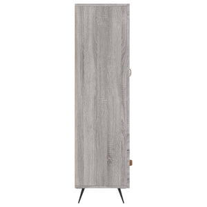 Credenza Grigio Sonoma 69,5x31x115 cm in Legno Multistrato 828274