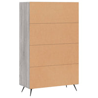 Credenza Grigio Sonoma 69,5x31x115 cm in Legno Multistrato 828274