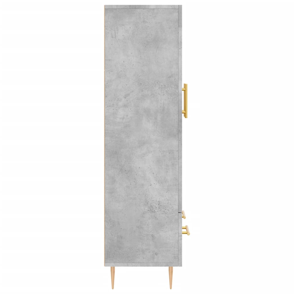 Credenza Grigio Cemento 69,5x31x115 cm in Legno Multistrato 828288