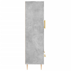 Credenza Grigio Cemento 69,5x31x115 cm in Legno Multistrato 828288