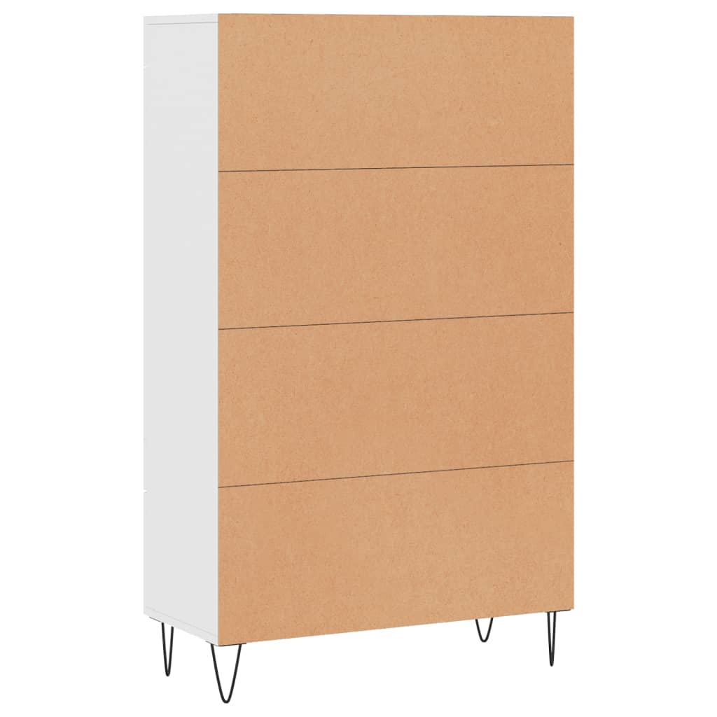 Credenza Bianca 69,5x31x115 cm in Legno Multistrato 828292