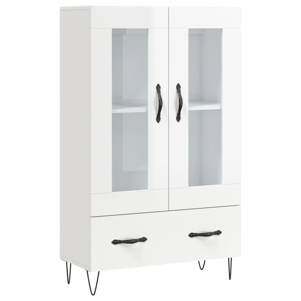 Credenza Bianco Lucido 69,5x31x115 cm in Legno Multistratocod mxl 103960