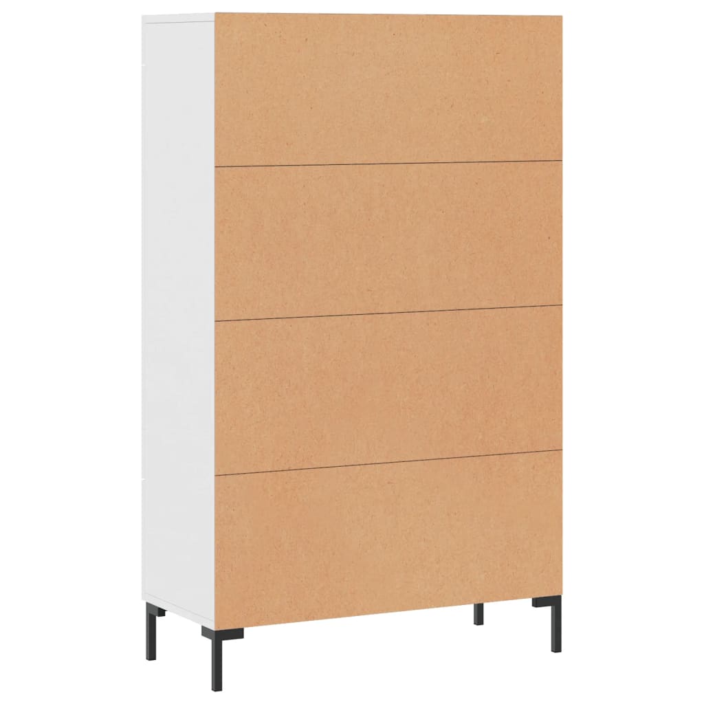 Credenza Bianca 69,5x31x115 cm in Legno Multistrato 828300