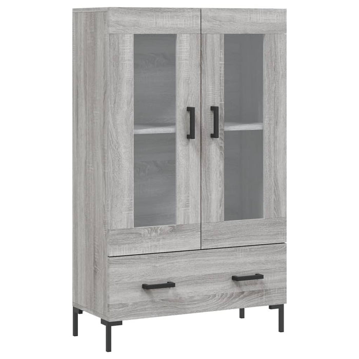 Credenza Grigio Sonoma 69,5x31x115 cm in Legno Multistrato 828306