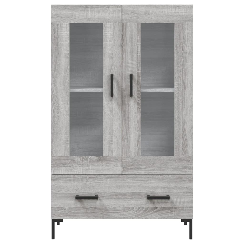 Credenza Grigio Sonoma 69,5x31x115 cm in Legno Multistrato 828306