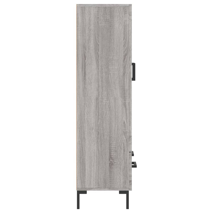 Credenza Grigio Sonoma 69,5x31x115 cm in Legno Multistrato 828306