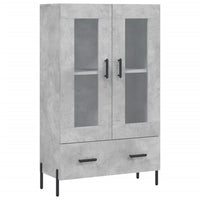 Credenza Grigio Cemento 69,5x31x115 cm in Legno Multistrato 828312