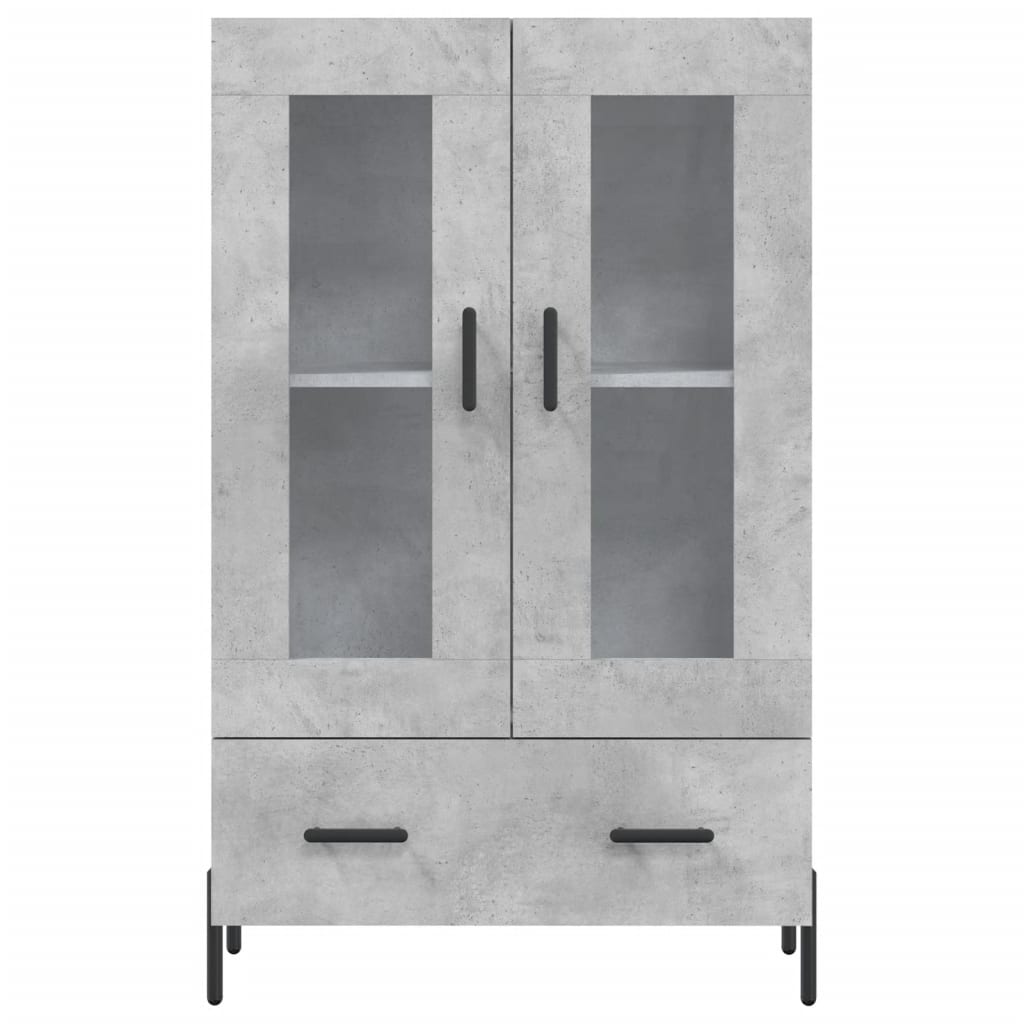 Credenza Grigio Cemento 69,5x31x115 cm in Legno Multistrato 828312