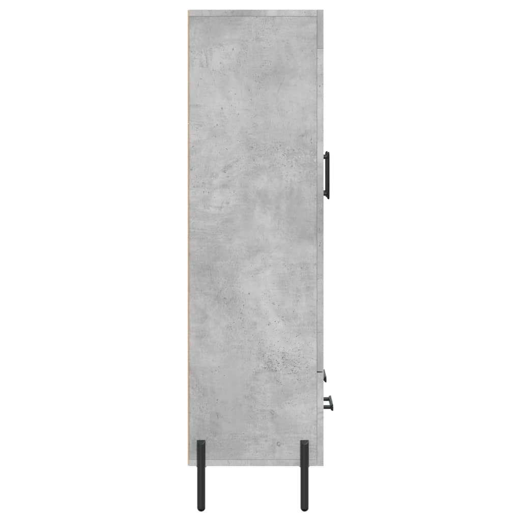 Credenza Grigio Cemento 69,5x31x115 cm in Legno Multistrato 828312