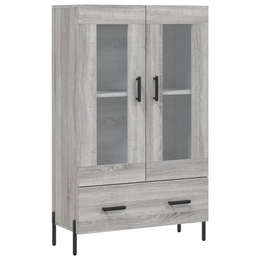 Credenza Grigio Sonoma 69,5x31x115 cm in Legno Multistrato 828314