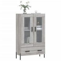 Credenza Grigio Sonoma 69,5x31x115 cm in Legno Multistrato 828314