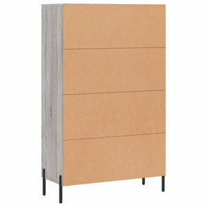 Credenza Grigio Sonoma 69,5x31x115 cm in Legno Multistrato 828314