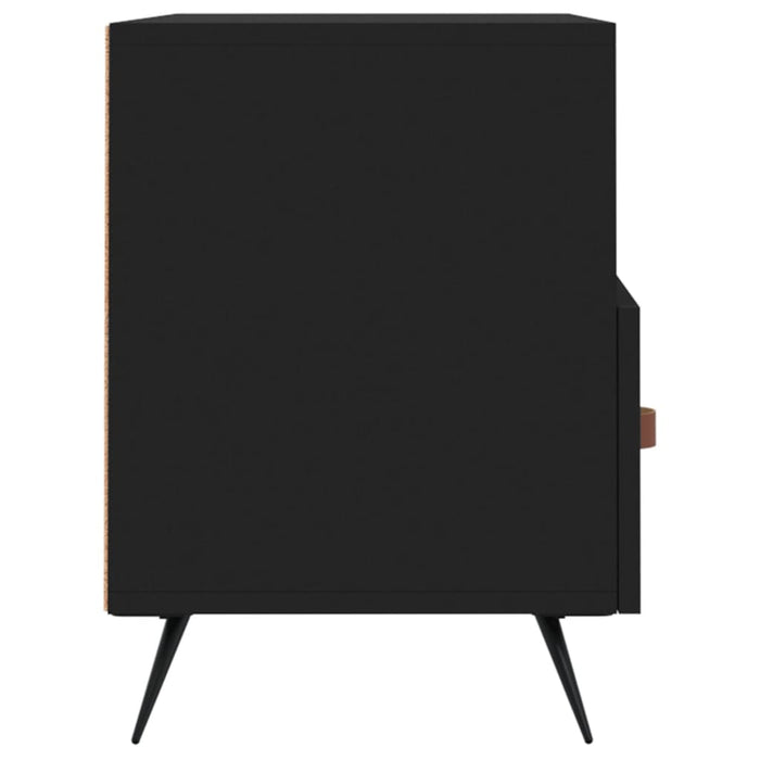 Mobile Porta TV Nero 80x36x50 cm in Legno Multistrato 828941