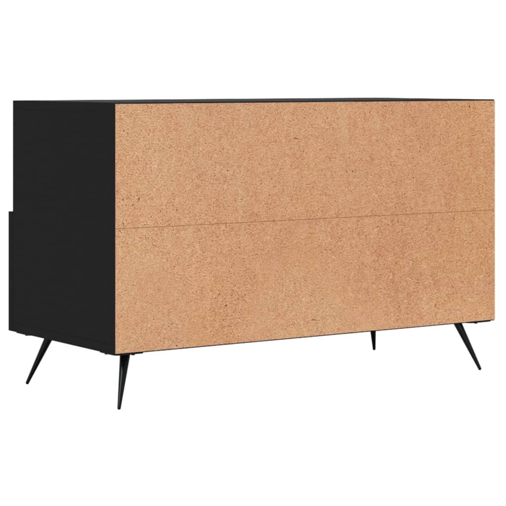 Mobile Porta TV Nero 80x36x50 cm in Legno Multistrato 828941