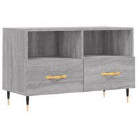 Mobile Porta TV Grigio Sonoma 80x36x50 cm in Legno Multistrato 828954