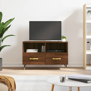 Mobile Porta TV Rovere Marrone 80x36x50 cm in Legno Multistratocod mxl 128786