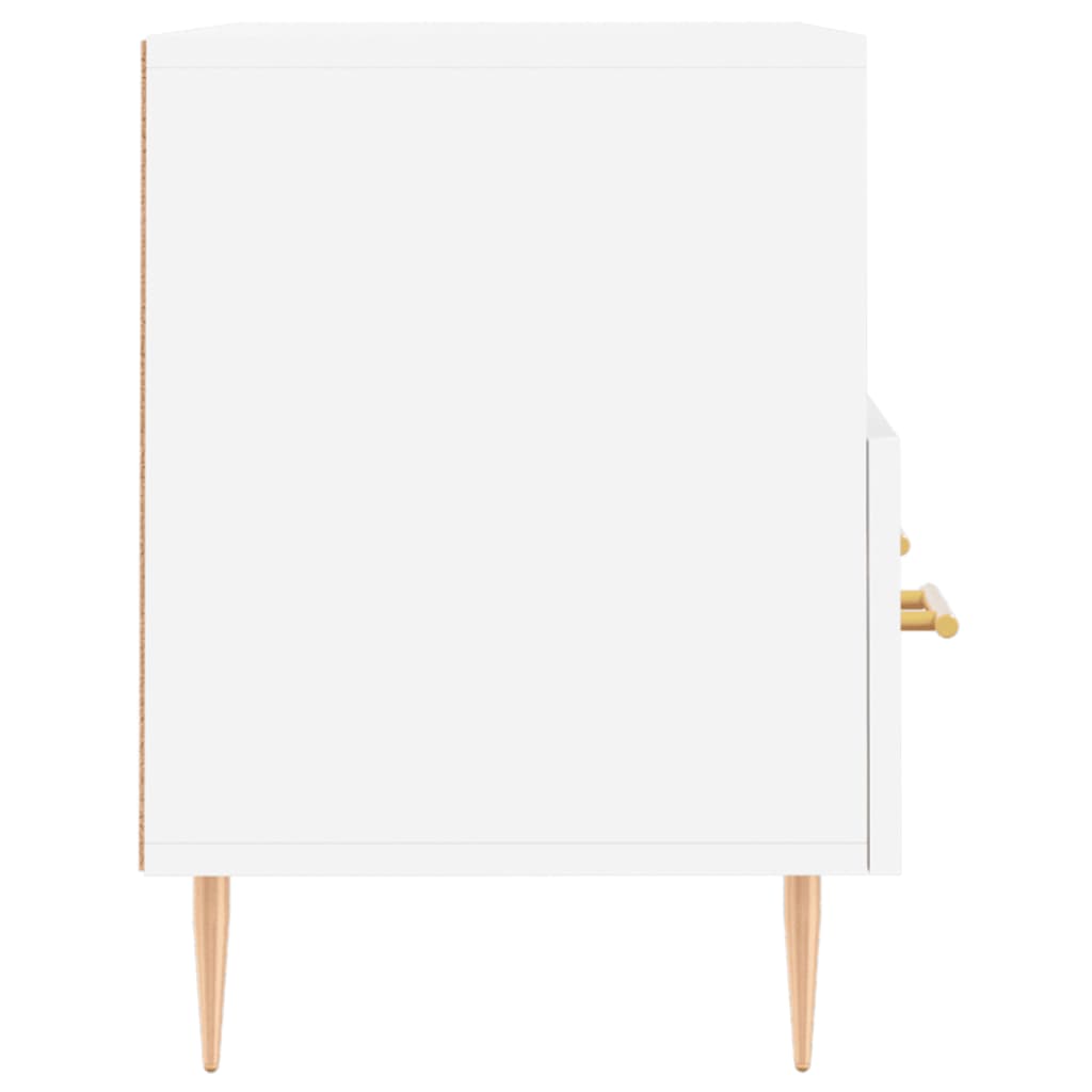 Mobile Porta TV Bianco 80x36x50 cm in Legno Multistrato 828956