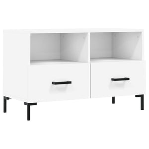 Mobile Porta TV Bianco 80x36x50 cm in Legno Multistratocod mxl 79607