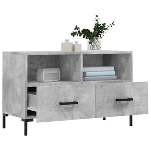 Mobile per TV Grigio Cemento 80x36x50 cm Legno Multistrato 828976